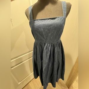Kate Spade Al-Fresco Mini Dress Chambray (Indigo)- Empire Waist Size Large